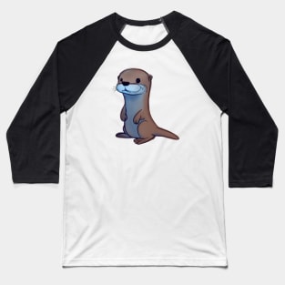 Cute Otter Drawing Baseball T-Shirt